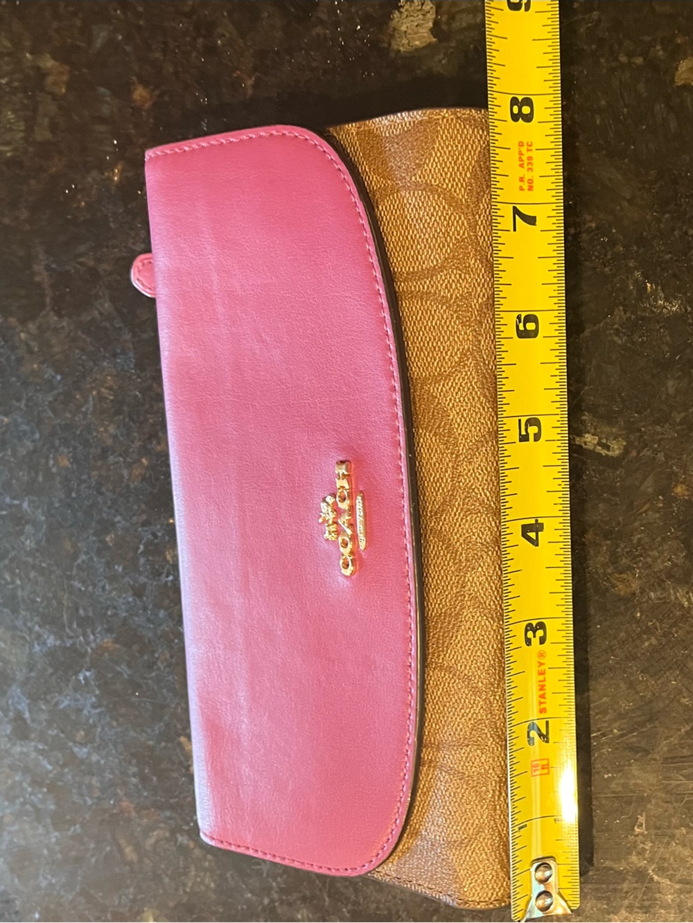 Coach bifold pink Signature Wallet - Picture 3 of 6